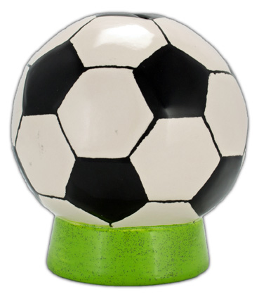 Keramisch spaarpot voetbal (Ceramics by Netty)