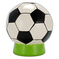 Keramisch spaarpot voetbal (Ceramics by Netty)